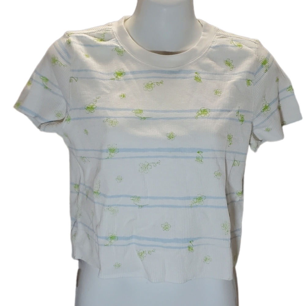 BP NEW thermal cropped daisy top L
